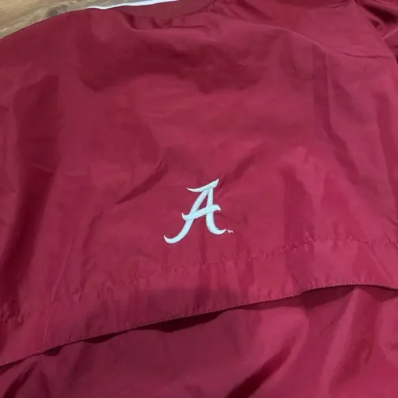 90s Nike Team Alabama Crimson Tide Clima Fit Windbreaker Pullover Jacket